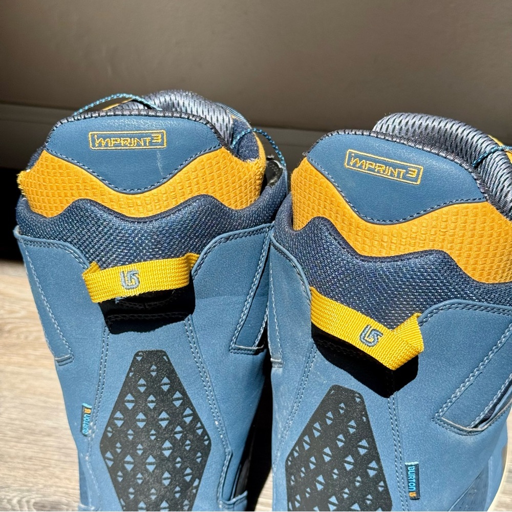 Burton Imperial Men's Blue and Yellow Snowboard Boots Size 11 - Picture 7 of 12